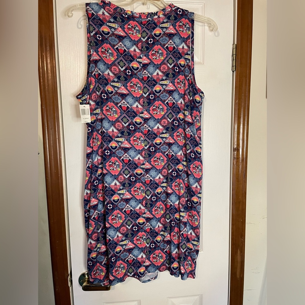 NWT Disney Cruise Line Womens Dress Sleeveless Pockets Captain Minnie Mickey XL - Picture 5 of 7